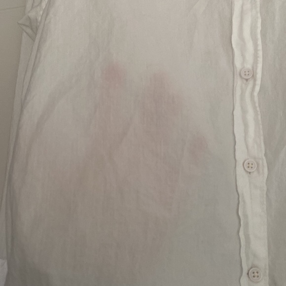 J-crew relaxed sheer white button down - Picture 3 of 4